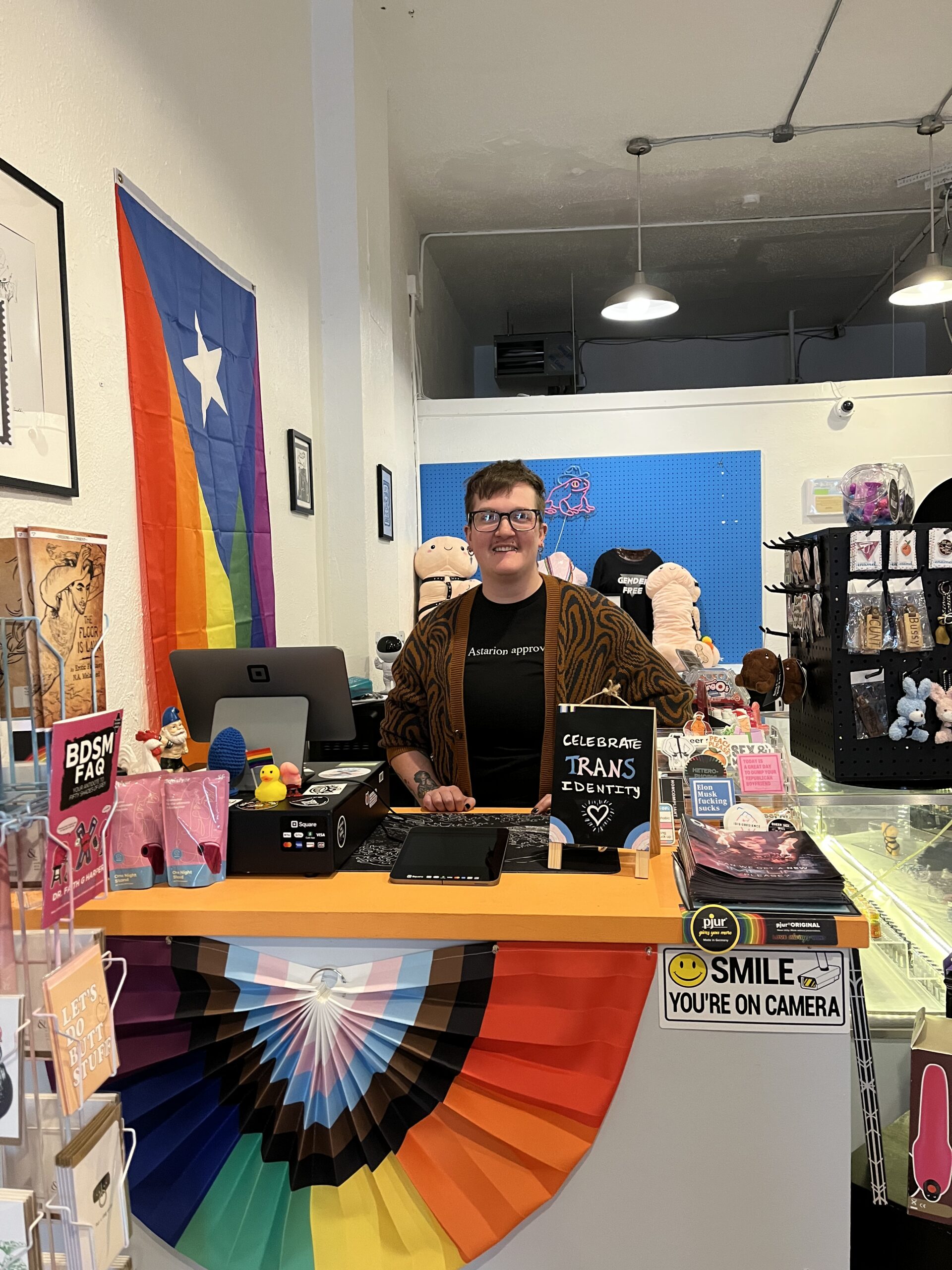 Co-Owner Matt at Register
